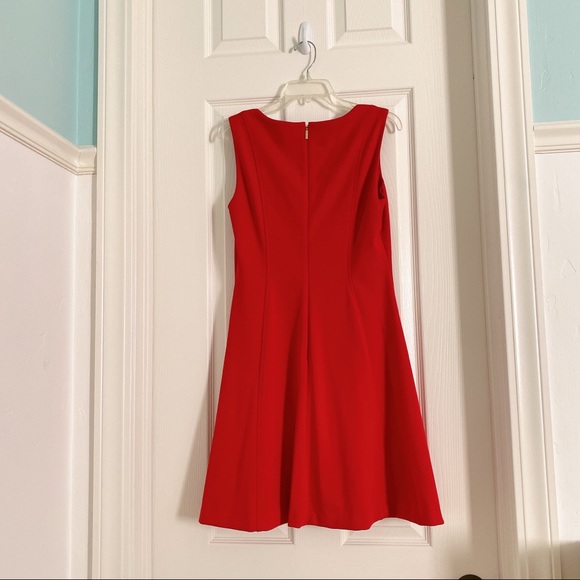 NWOT Karl Lagerfeld Red Stretch Dress - Picture 3 of 3